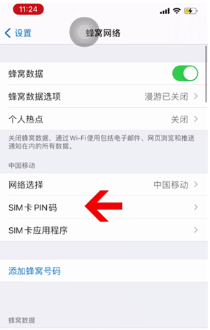 杜尔伯特苹果14维修网分享如何给iPhone14的SIM卡设置密码 