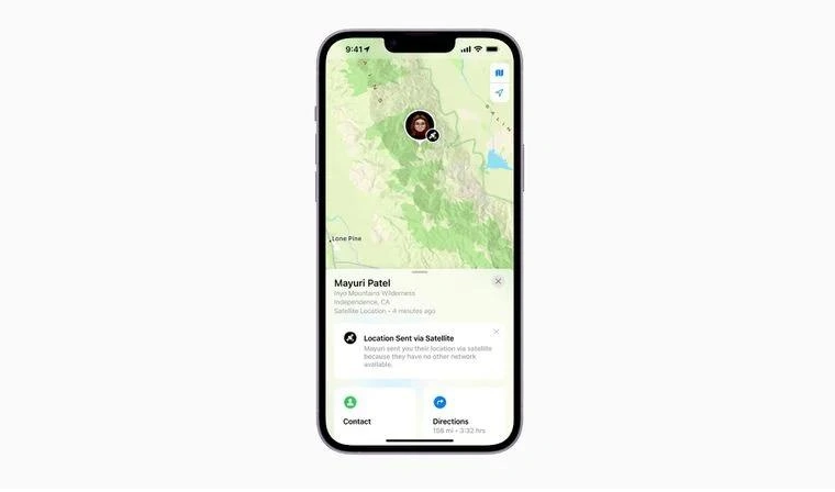 杜尔伯特苹果14维修分享iPhone14系列中 FindMy功能通过卫星分享位置方法教程 